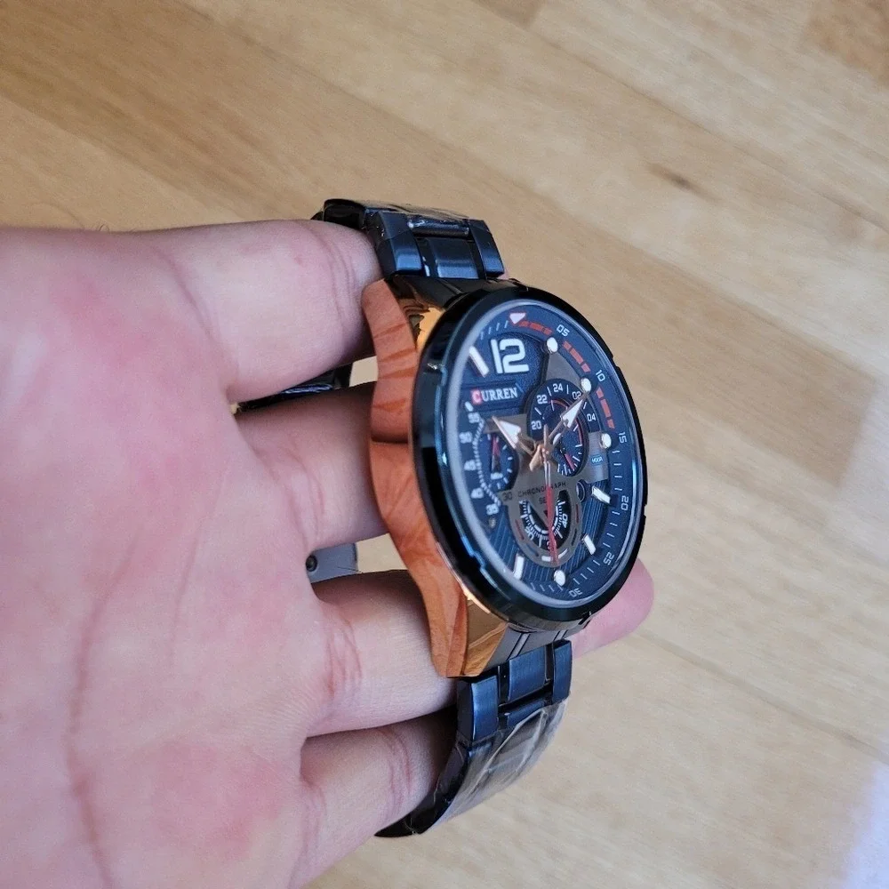 CURREN Chronograph Stylish Stainless‎ Steel Watch For Men